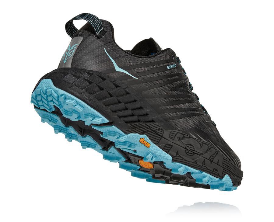 Trail Shoes Womens - Hoka One One Speedgoat 4 GORE-TEX - Black - GEBNPHI-90